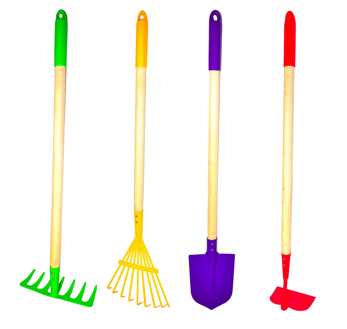 G and F Products JustForKids shovel with wooden handle for durable garden play.
