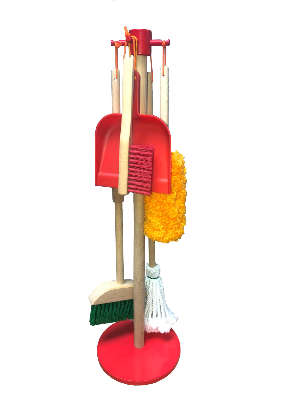 G & F Products JustForKids wooden broom for imaginative play and motor skill development