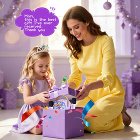 GffoihsX karaoke machine with unicorn castle pattern sparks imaginative play