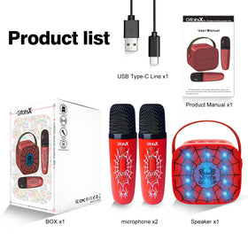 GffoihsX compact kid-friendly karaoke for travel and gatherings.