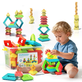 Ggiibro pyramid stacking toys offer durable blocks for open-ended play and stacking skill development