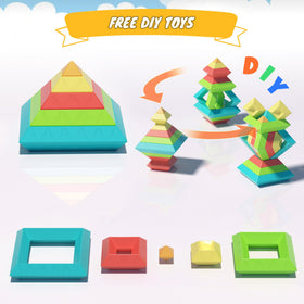 Ggiibro storage box keeps all pieces organized for quick cleanup.