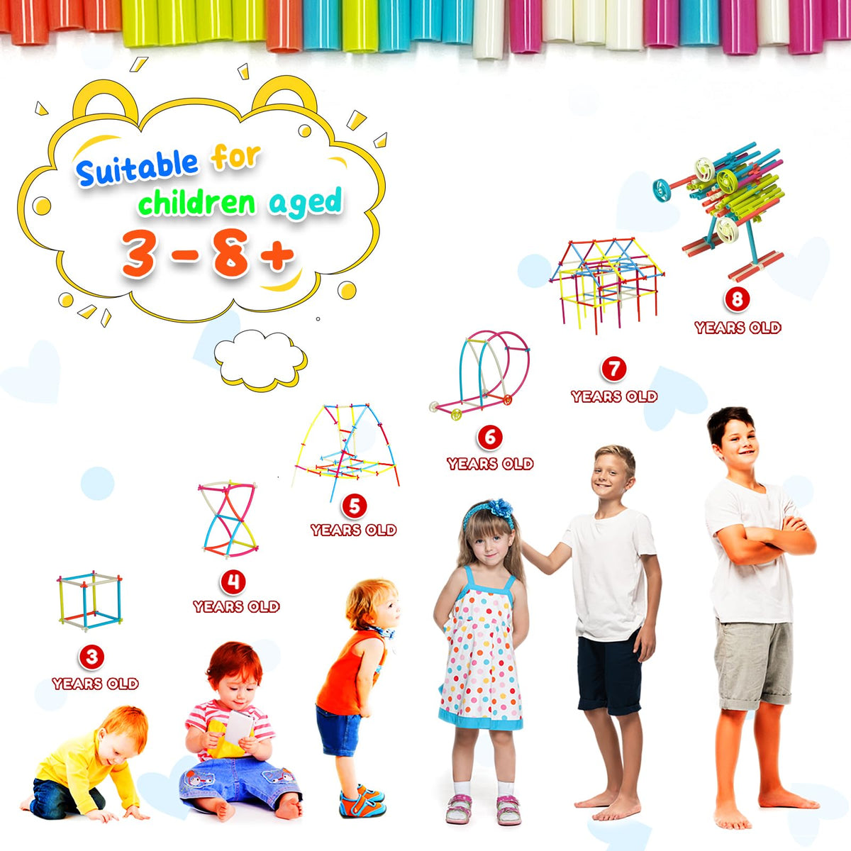 Ggiibro Straw Constructor storage box keeps parts organized for classrooms.
