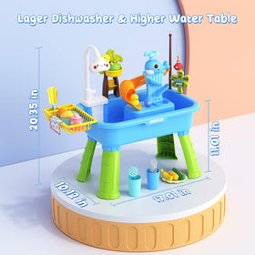 GGRH water table slide feature encourages interactive water fun.