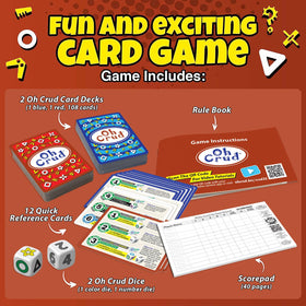 GhettiGames Oh Crud Deluxe travel case, portable family game for trips.