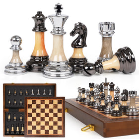 GHOOI elegant gift display chess set suitable for shelves, desks, and study rooms.