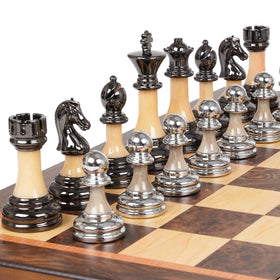 GHOOI luxury chess board 17-inch highlights premium wood and elegant design for serious games.