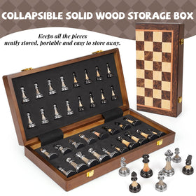 GHOOI weighted pieces rest firmly on the board for stable, precise moves.