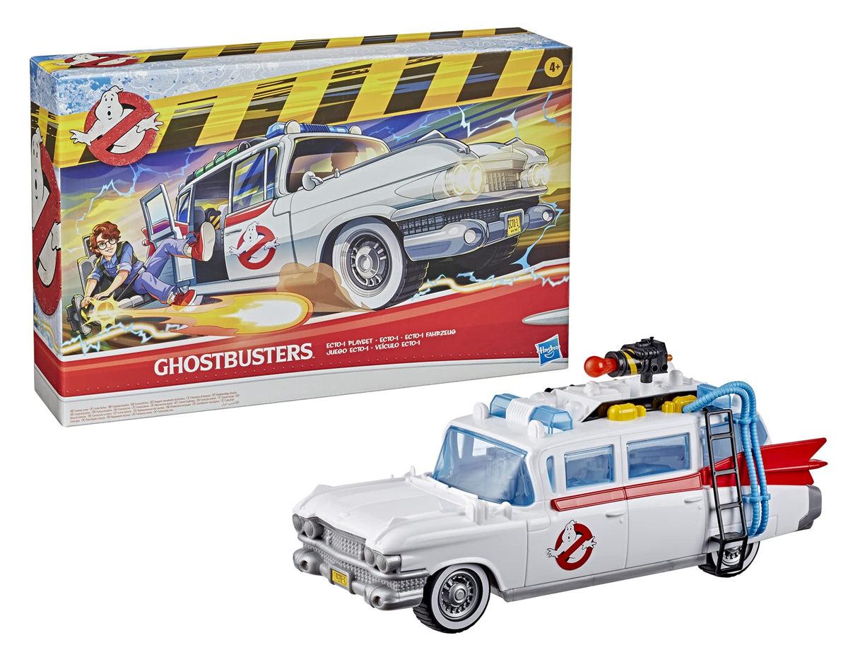 Ghostbusters figures compatible with Ecto-1 for imaginative missions.