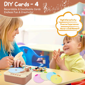 Ghousetec Kids Phonograph child-safe design with rounded edges for safe active play.