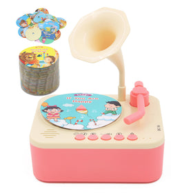 Ghousetec toddler phonograph with 99 cards for storytelling and music play.