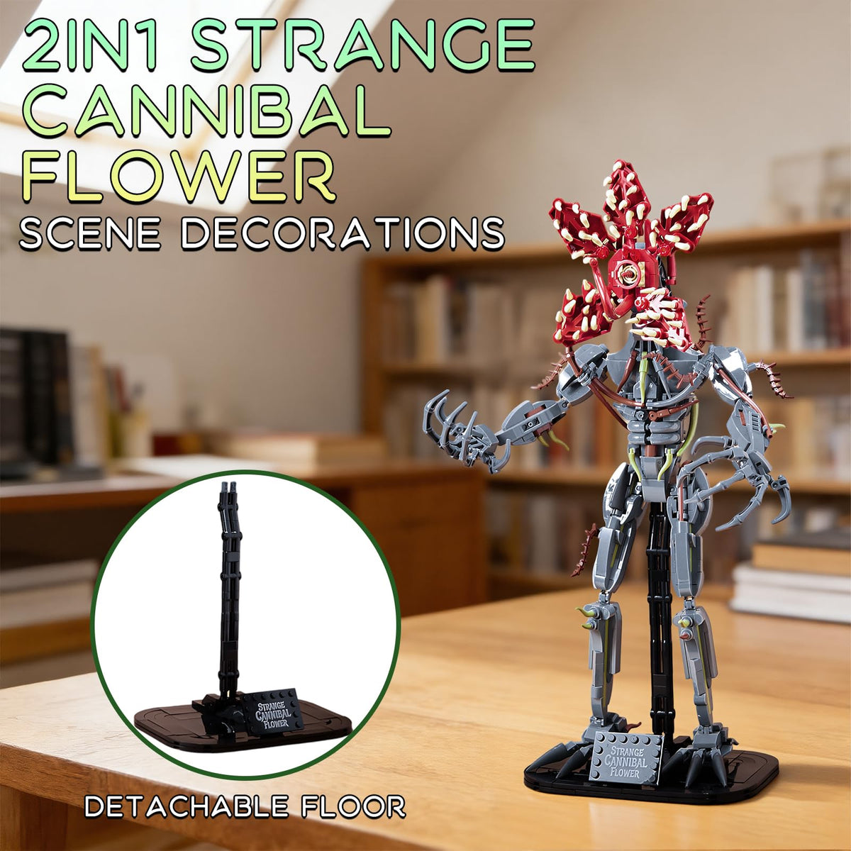 GHQYTPR Detailed teeth, vines, and petals for impressive display and conversation starter.