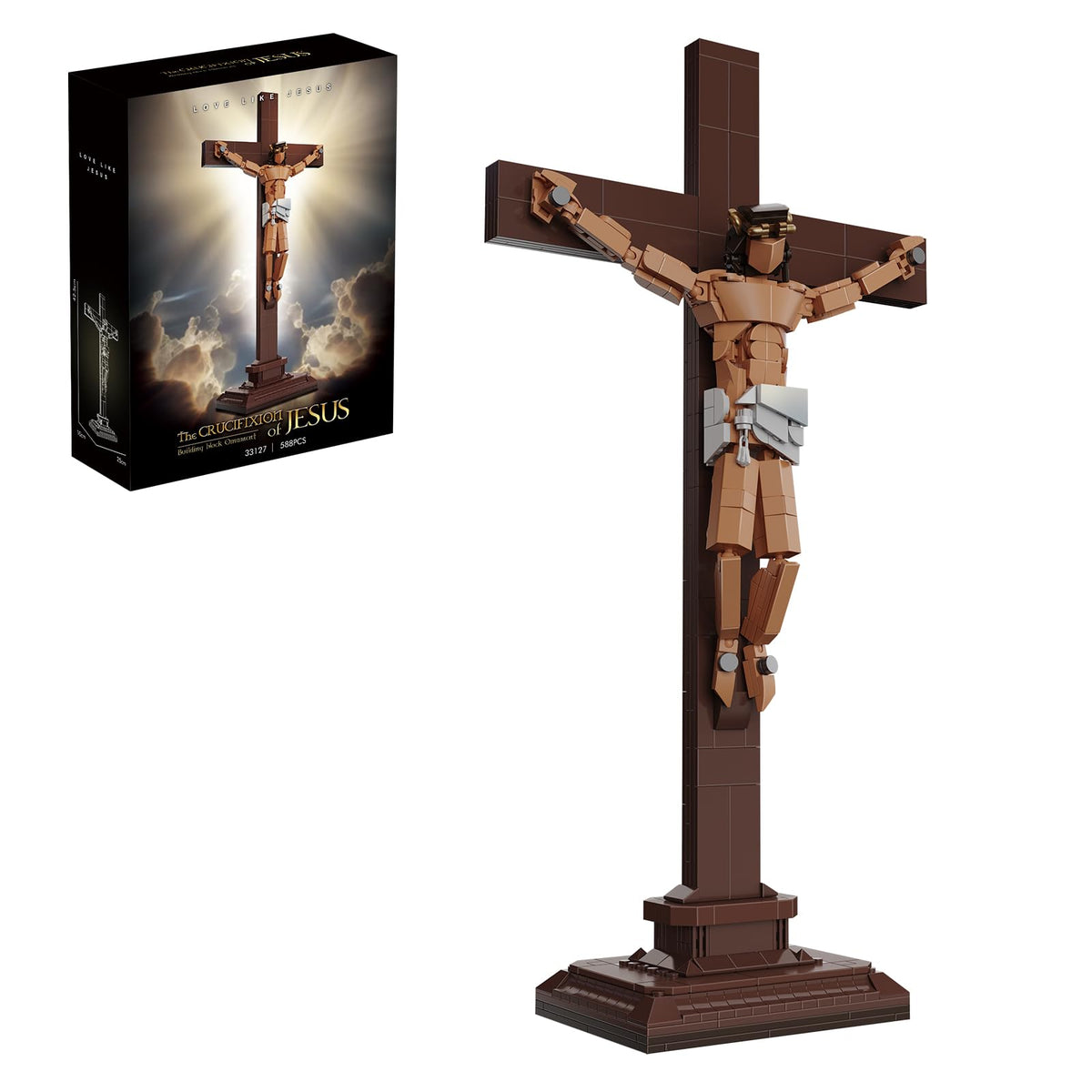 GHQYTPR Jesus cross assembly: reverent centerpiece for home devotion and contemplation.