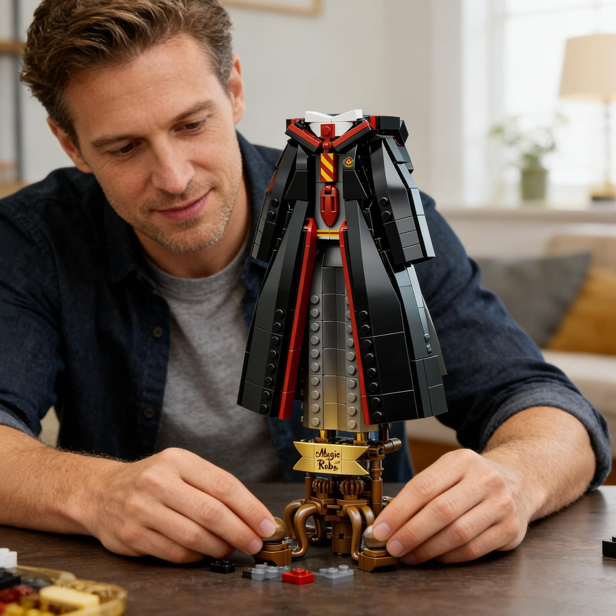 GHQYTPR Vintage Gears Base—mechanical charm elevates alchemy-themed decor.