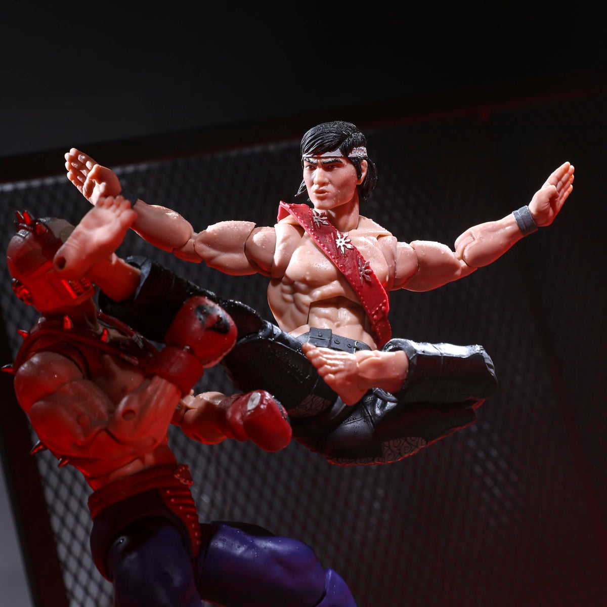 G.I. Joe Quick Kick nunchuks set for dynamic action poses.