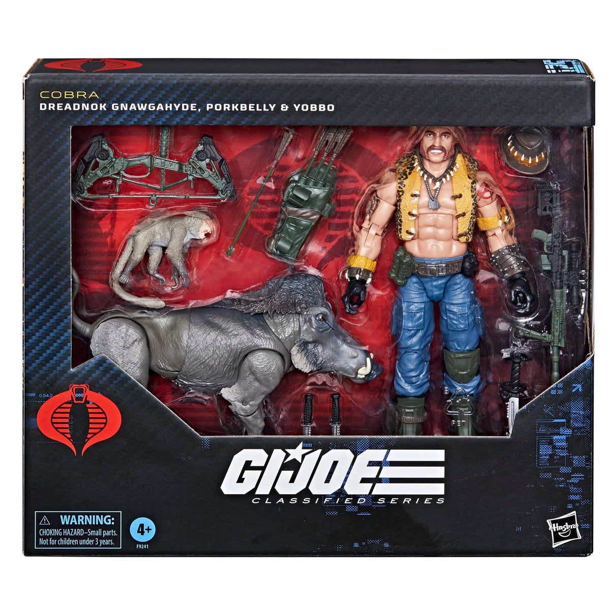 Gnawgahyde with 16 accessories enables versatile posing and authentic Dreadnok styling.