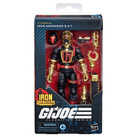 G.I. Joe Iron Grenadier B.A.T. back view showing backpack attachment and stance.
