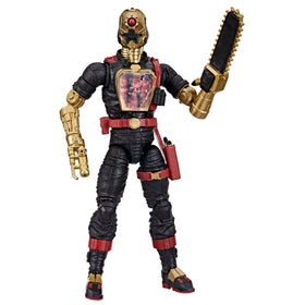 G.I. Joe Iron Grenadier B.A.T. chainsaw attachment for dynamic display.