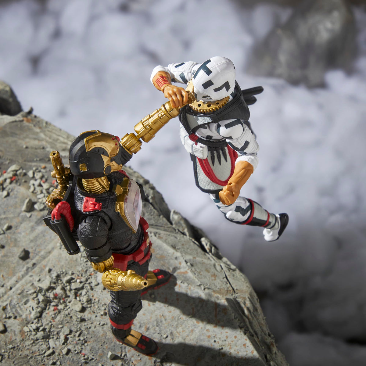 G.I. Joe Iron Grenadier B.A.T. claw attachment enhances action poses.