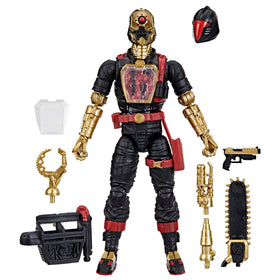 G.I. Joe Iron Grenadier B.A.T. front view with premium accessories for display.