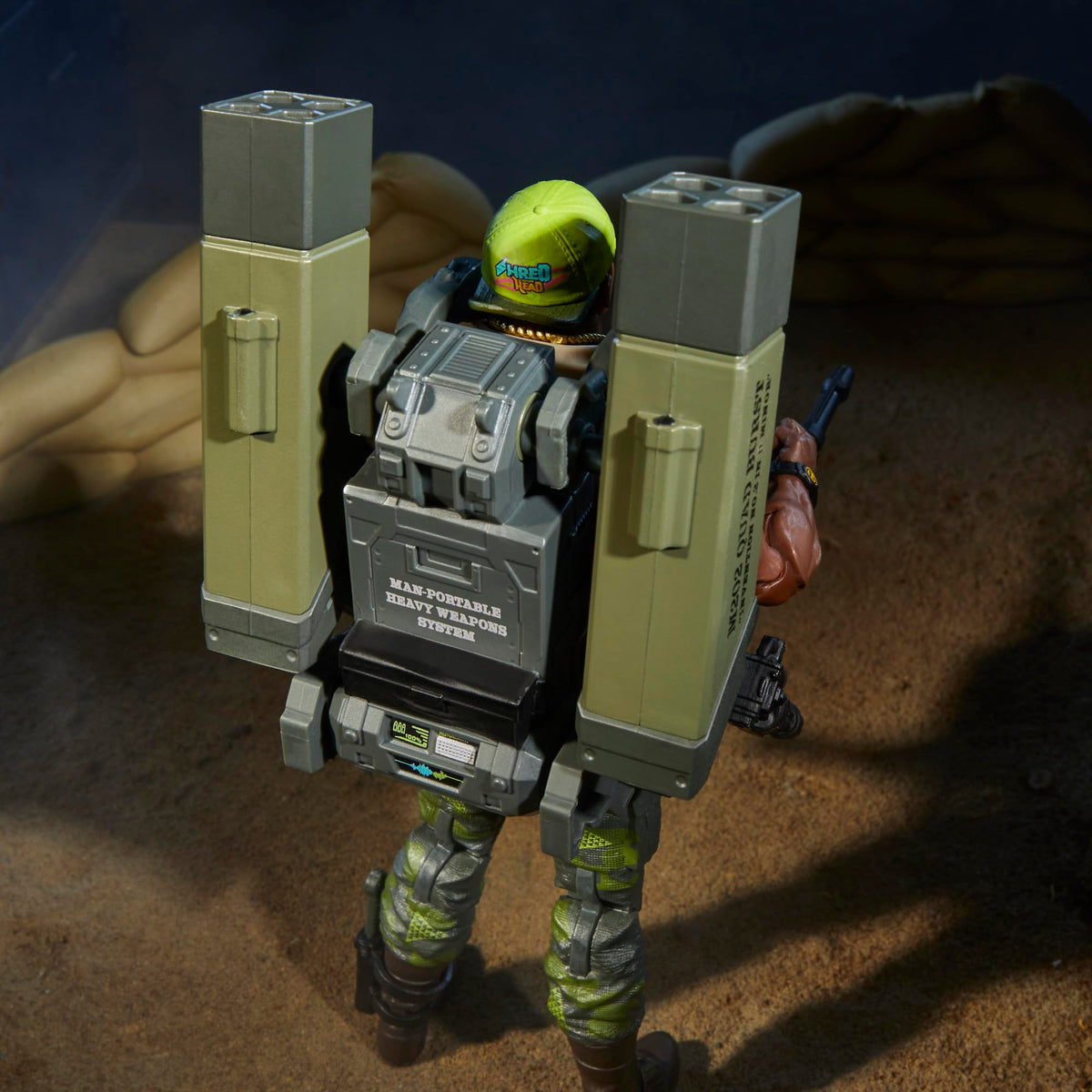 G.I. Joe Classified packaging display highlighting box art and icons.
