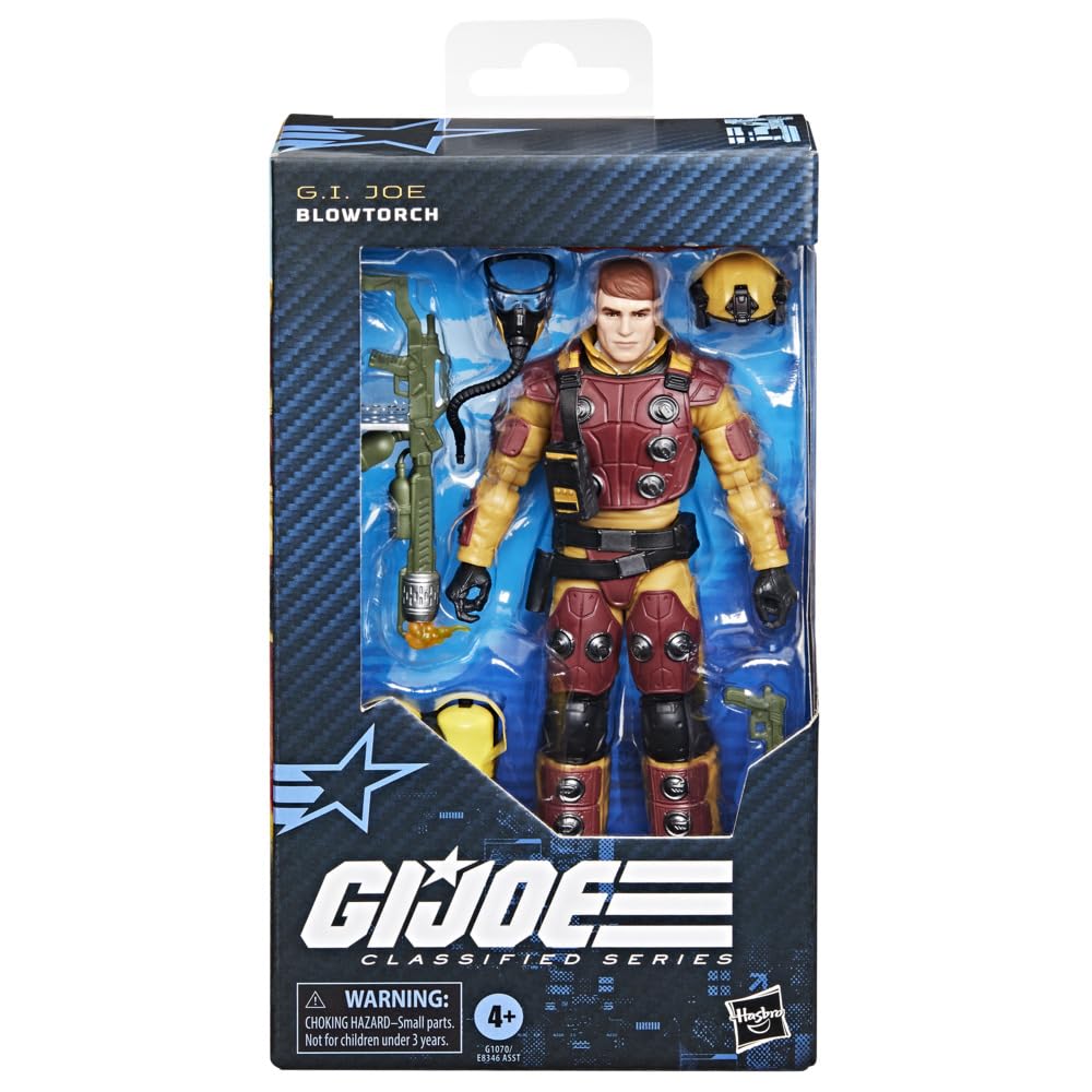 G.I. Joe Blowtorch flame effects create dramatic battle-ready visuals.