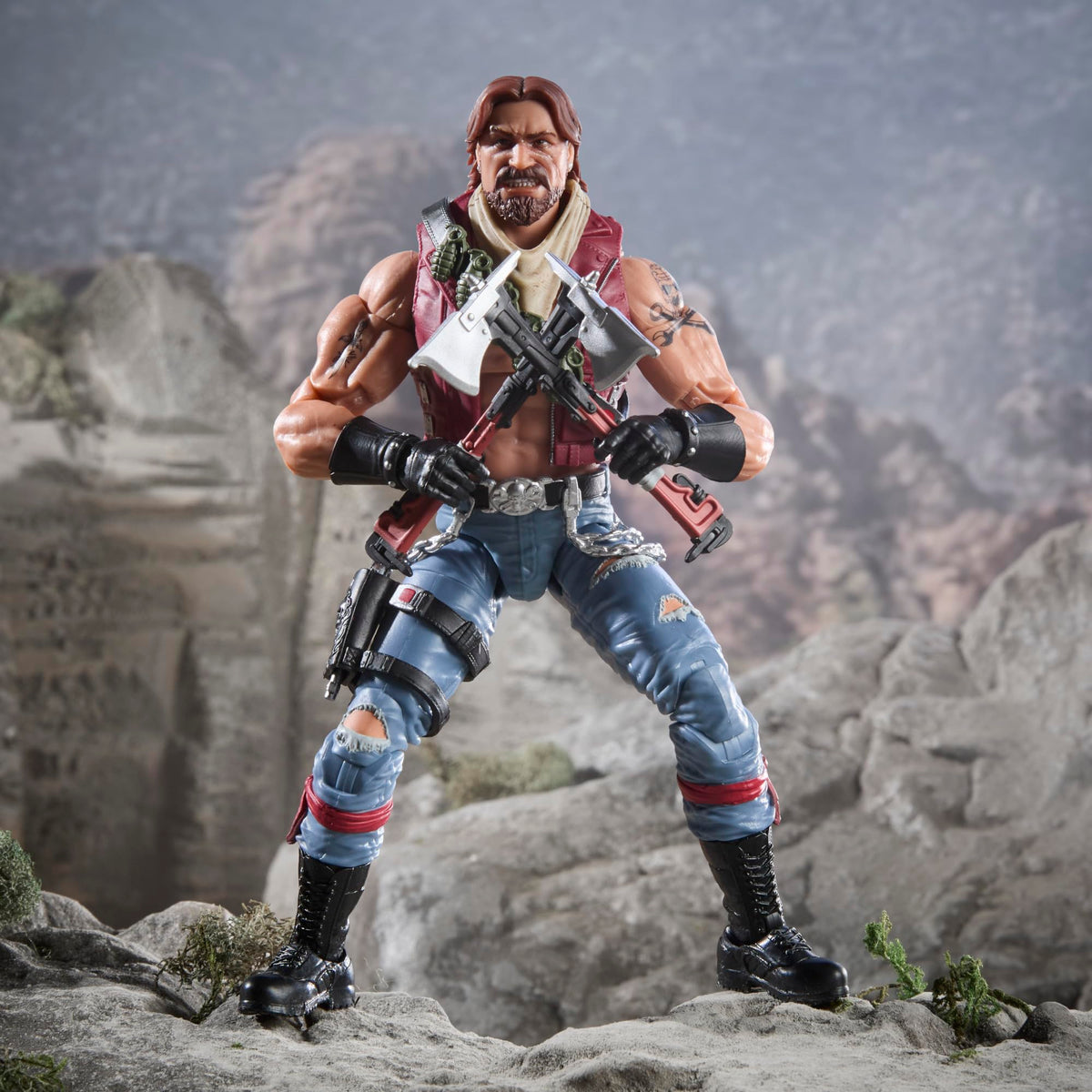 G.I. Joe Monkeywrench bandana mask adds rugged Dreadnok style.