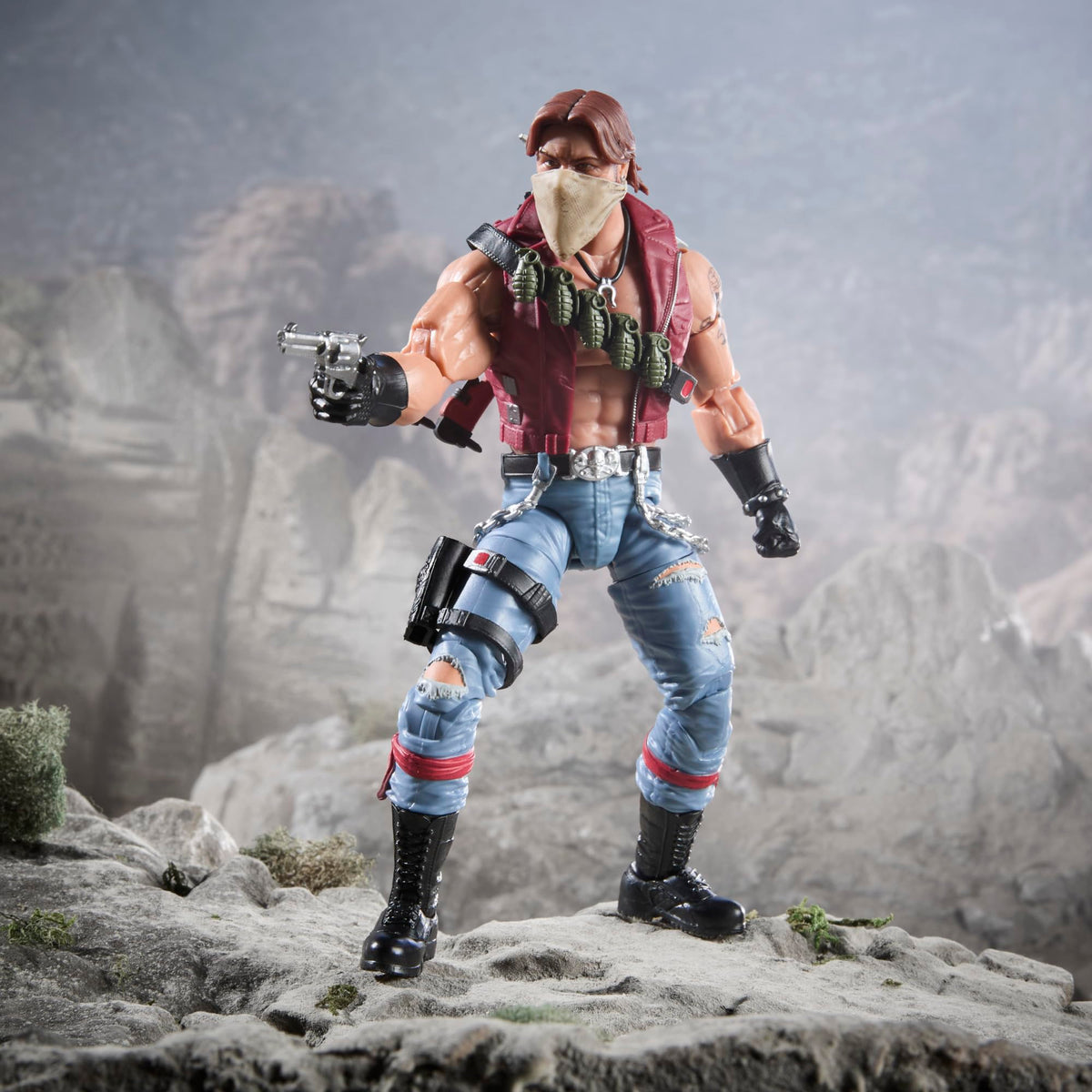 G.I. Joe Monkeywrench dual axes emphasize classic Dreadnok gear.
