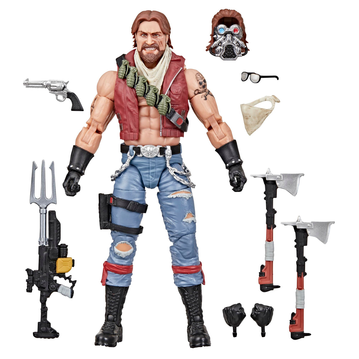 G.I. Joe Monkeywrench front view highlights 6-inch scale and premium detailing for display.