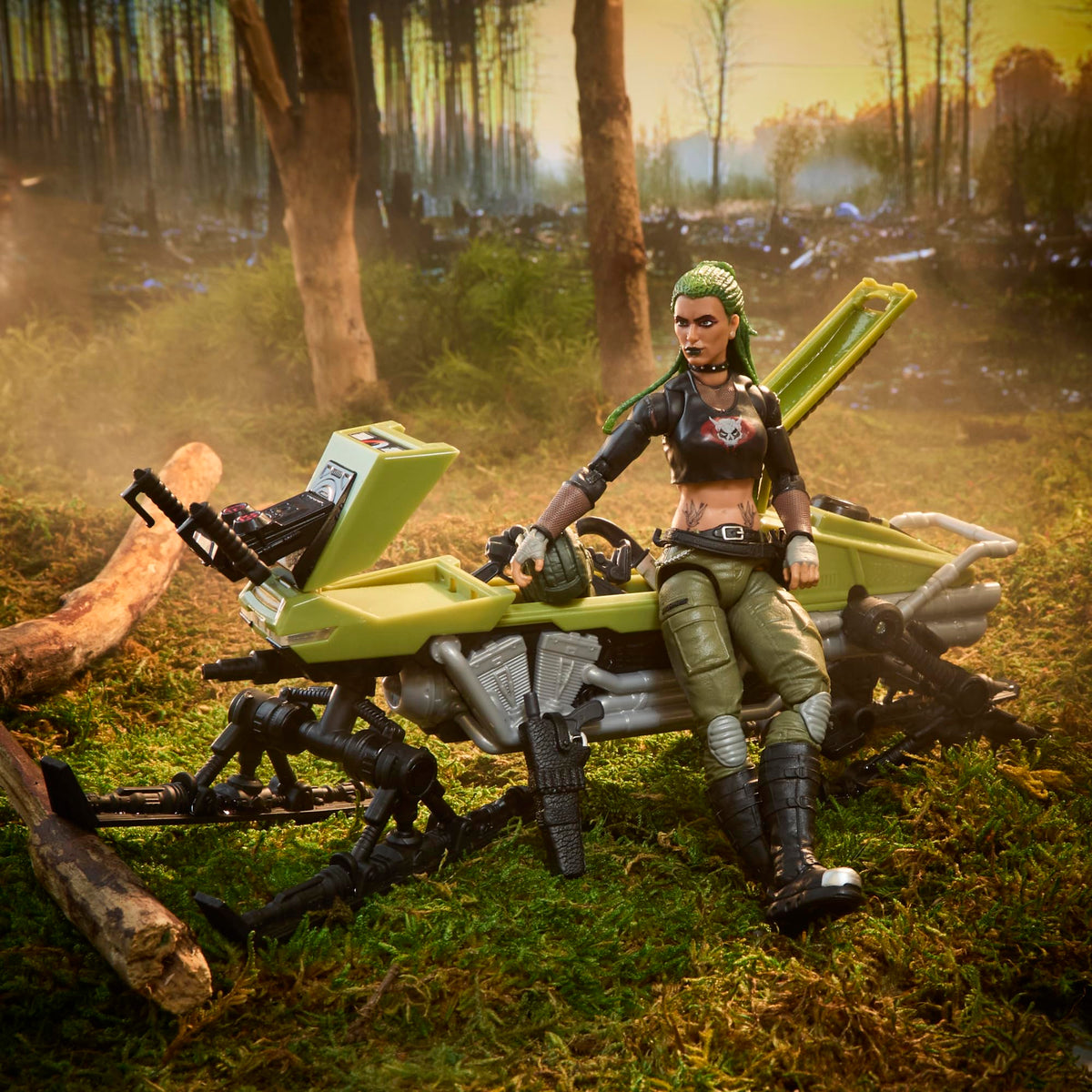 G.I. Joe helmet and goggles accessory for authentic look.