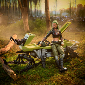 G.I. Joe helmet and goggles accessory for authentic look.