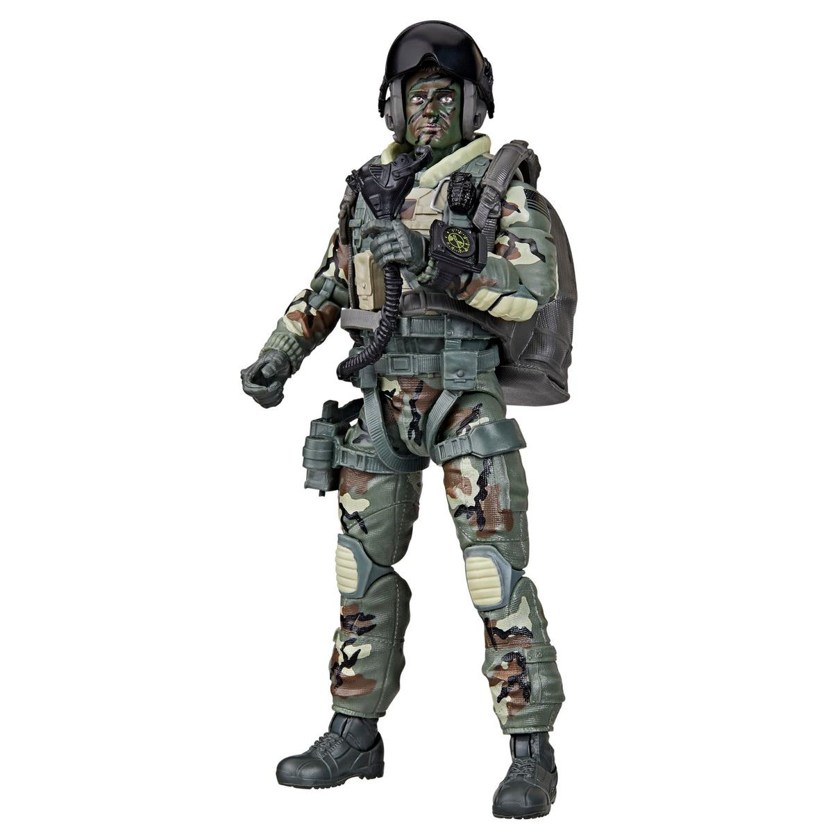 G.I. Joe Halo Jumper visored helmet with air hose enhances realism