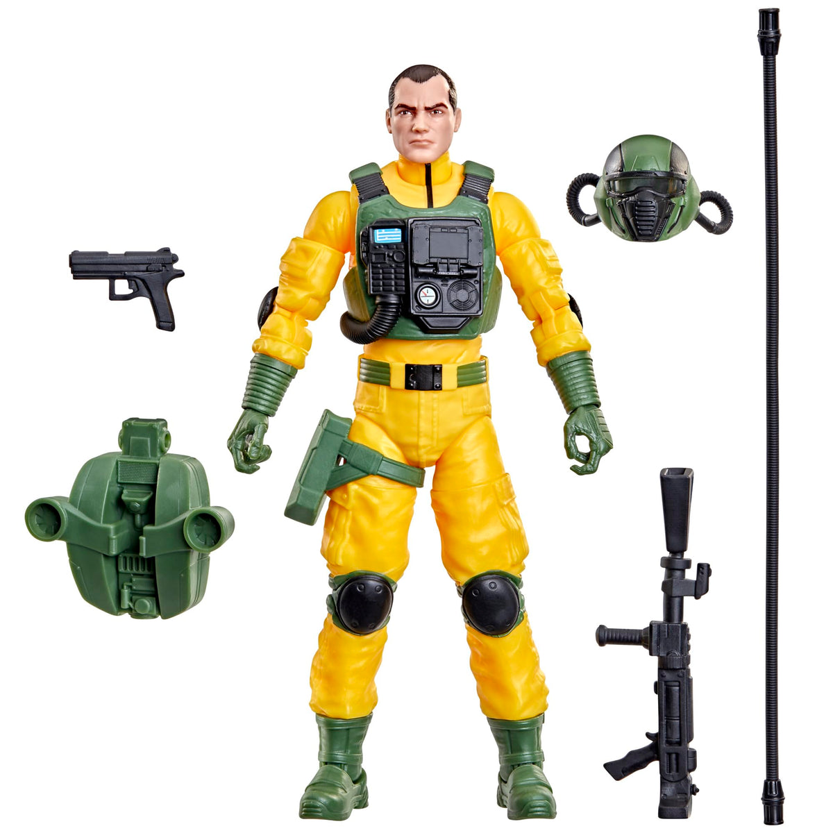 G.I. Joe Classified Airtight front view showcases a highly poseable 6-inch figure for display.