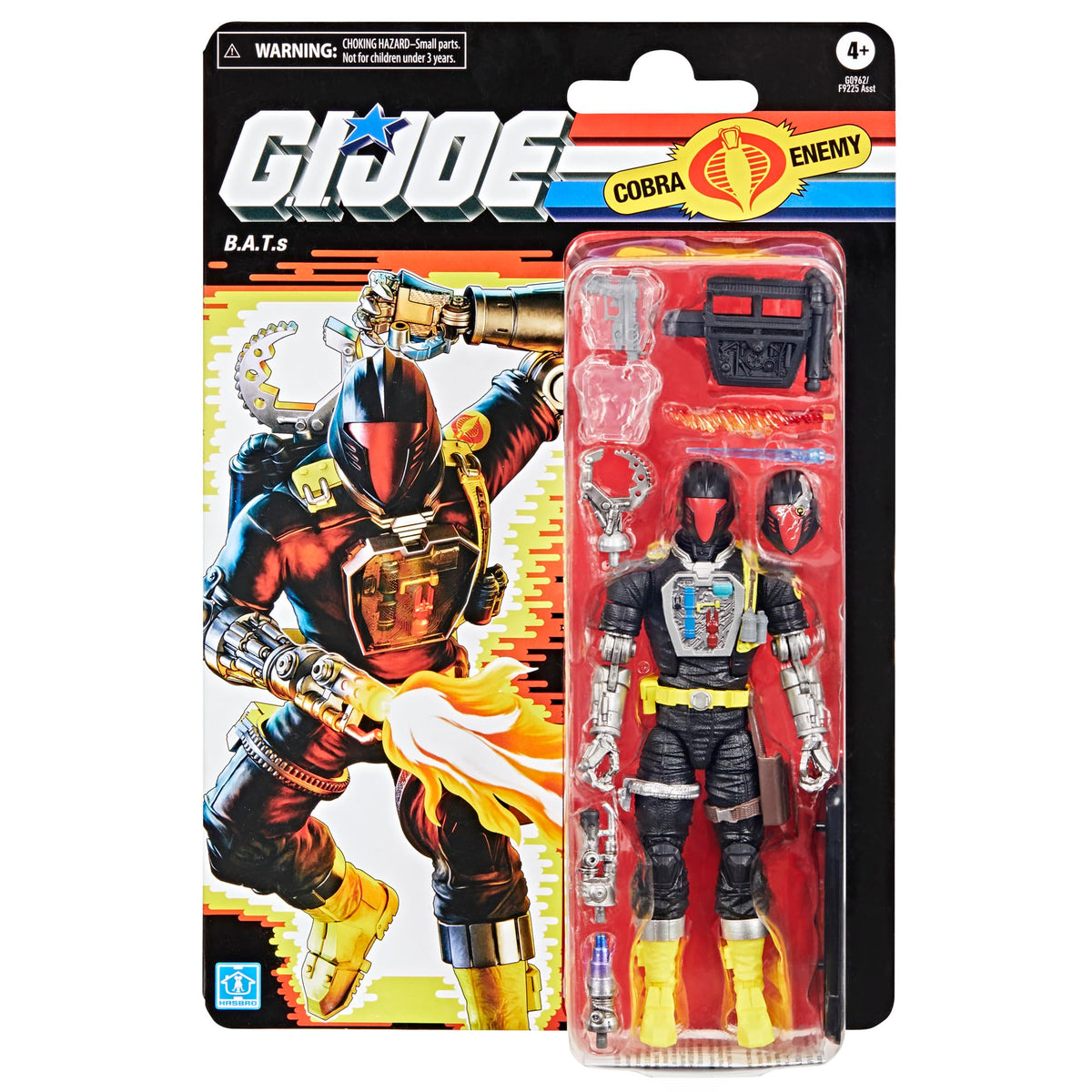 G.I. Joe BAT alternate battle-damaged head adds battle-ready variety.