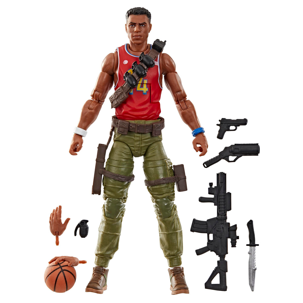 G.I. Joe Bradley Big Lob Sanders figure front view for dynamic display