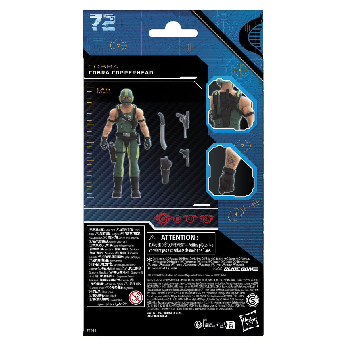 G.I. Joe Cobra Copperhead backpack holster demonstrates versatile gear for play.