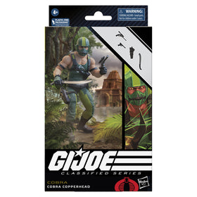 G.I. Joe Cobra Copperhead with machete for action-ready styling.