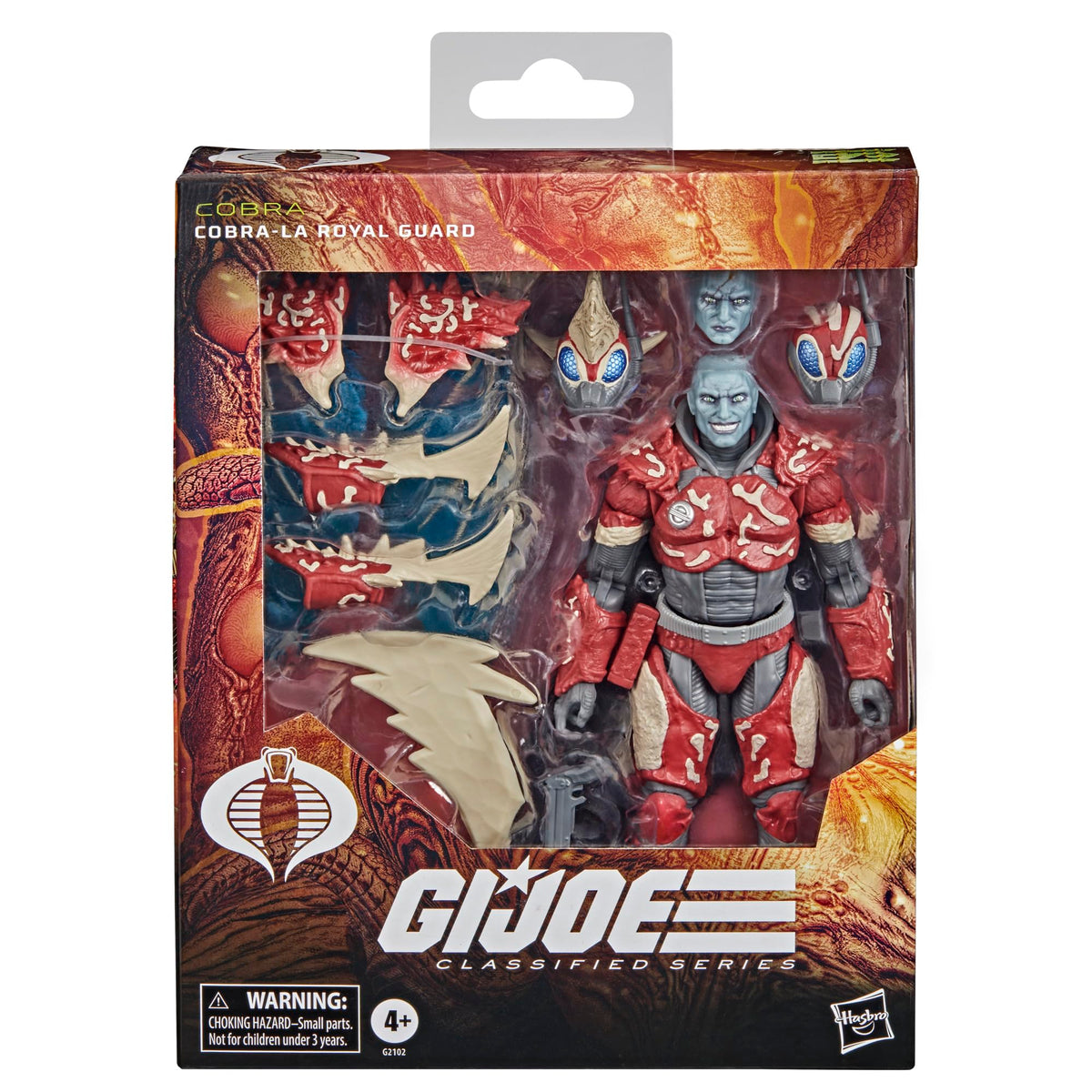 Cobra-La Royal Guard with helmeted head for varied display options and iconic look.