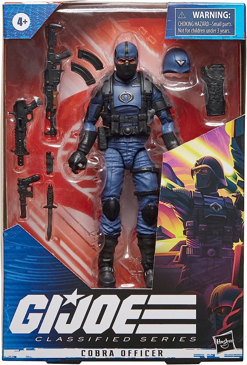 G.I. Joe Cobra Officer figure in dynamic pose, showcasing articulation and poseability.