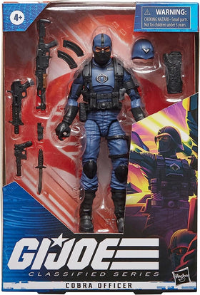 G.I. Joe Cobra Officer figure in dynamic pose, showcasing articulation and poseability.