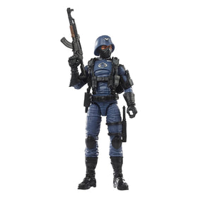 G.I. Joe Cobra Officer figure with packaging, ideal for display and collection.