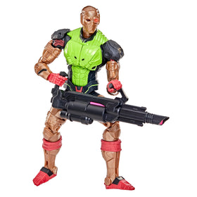 G.I. Joe Cobra Overkill articulation demonstrates a dynamic action pose