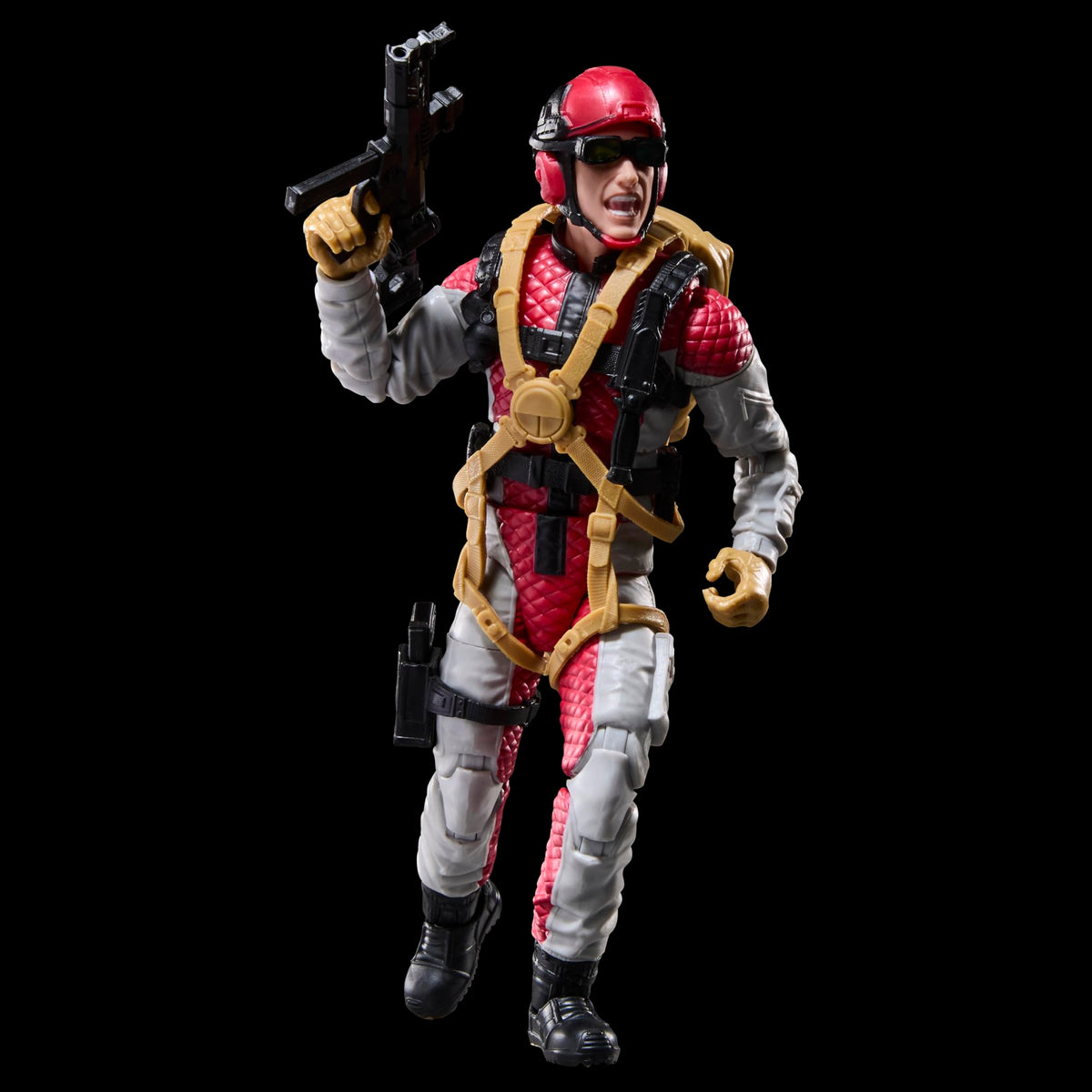 G.I. Joe Crazylegs Thomas backpack accessory for secure gear storage between missions.