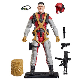G.I. Joe Crazylegs Thomas figure front view for dynamic posing and display.