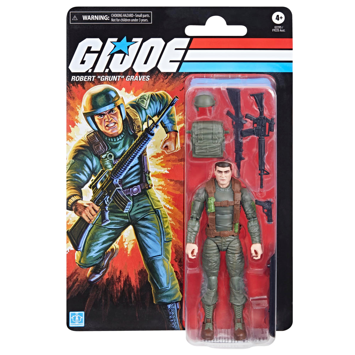 G.I. Joe Grunt Graves front-facing figure with premium detailing and articulation.