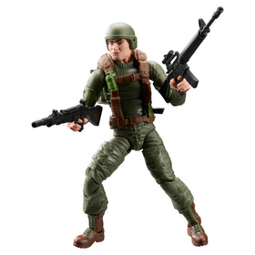 Robert Graves figure stands ready for display alongside other G.I. Joe characters.