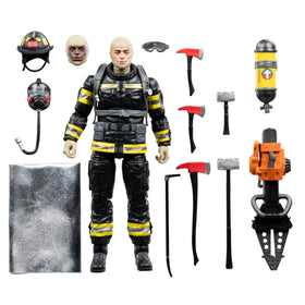 G.I. Joe Classified Legacy Search & Rescue Firefighter figure posed for display and storytelling