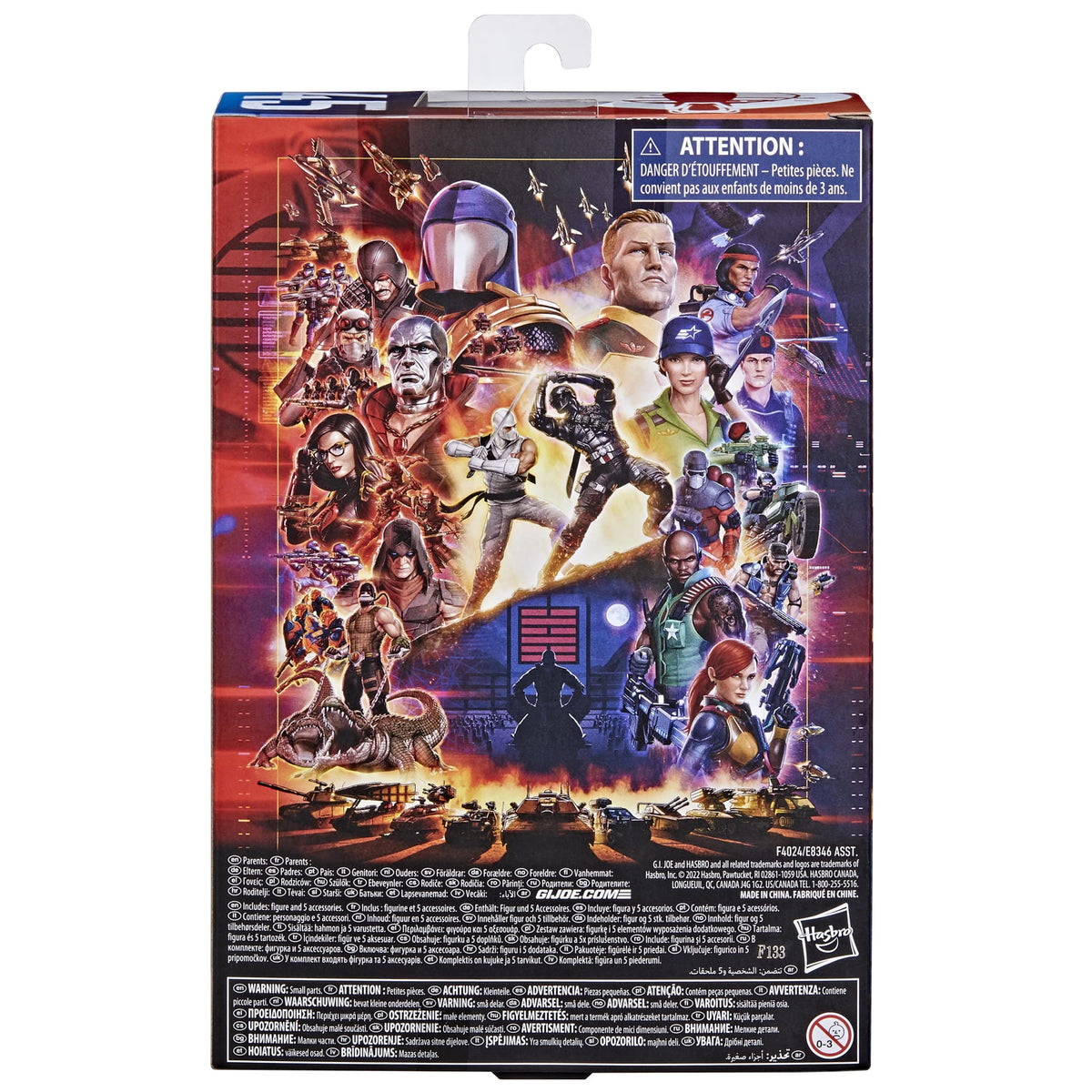 G.I. Joe Classified packaging artwork by Frank Morrison enhances shelf appeal.