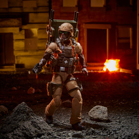 Holster on vest enabling versatile posing with accessories
