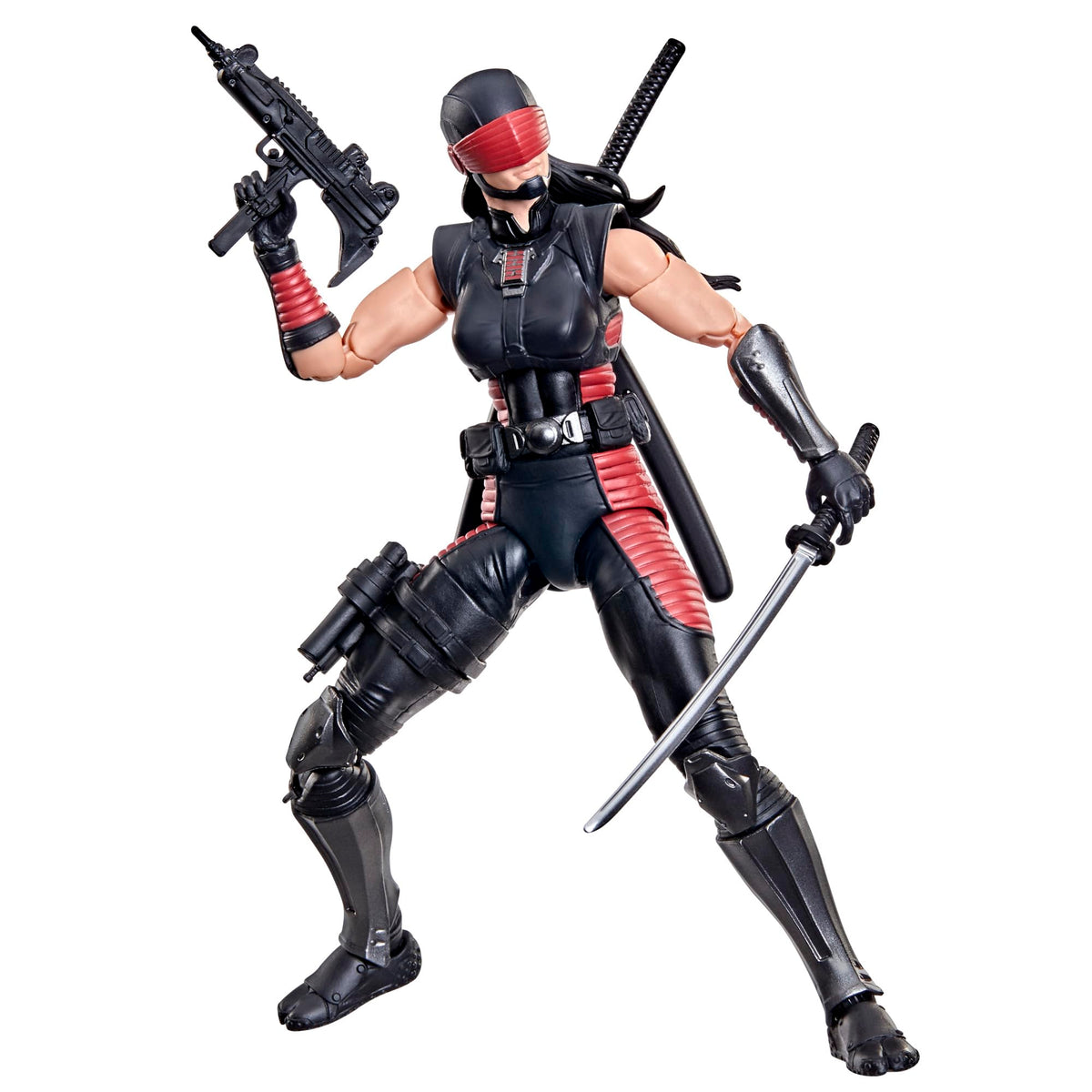 G.I. Joe Snake Eyes Dawn Moreno masked head for alternate looks.